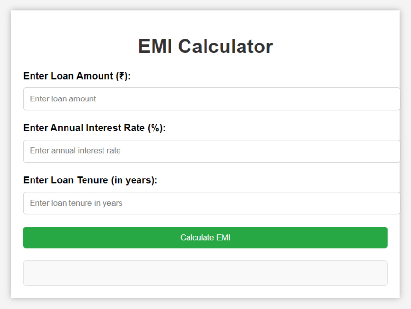 EMI Calculator