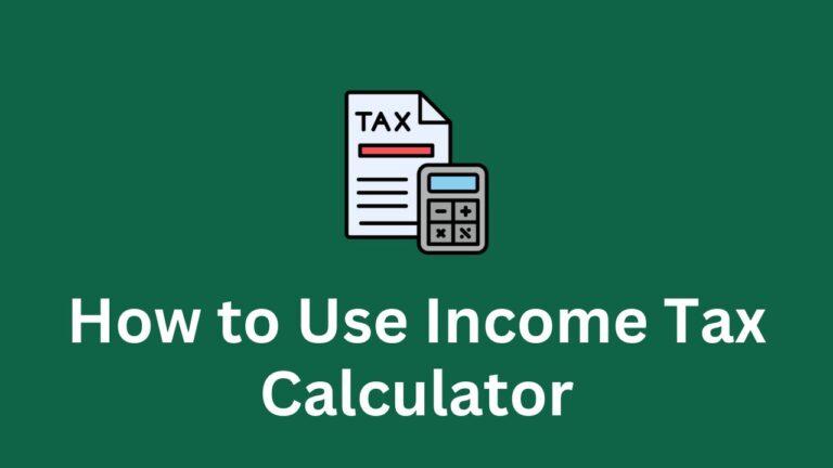 User Guide for Income Tax Calculator