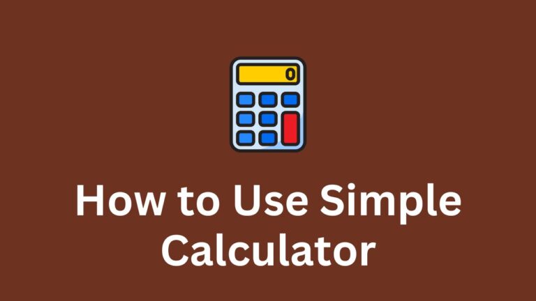 Simple Calculator