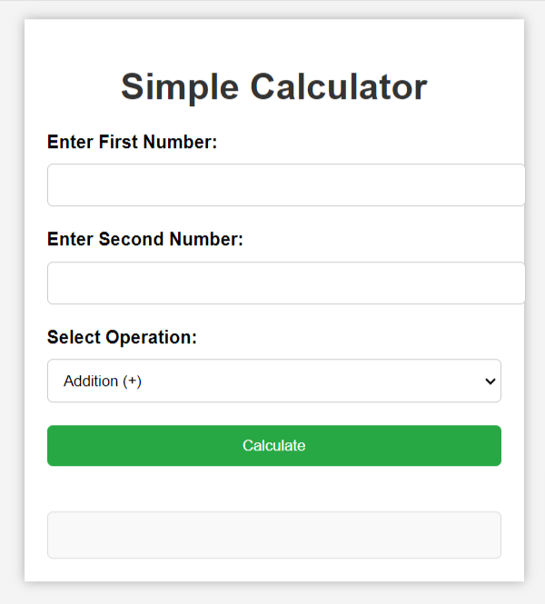 Simple Calculator