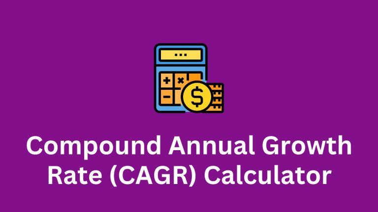 Annual Growth Rate (CAGR) Calculator