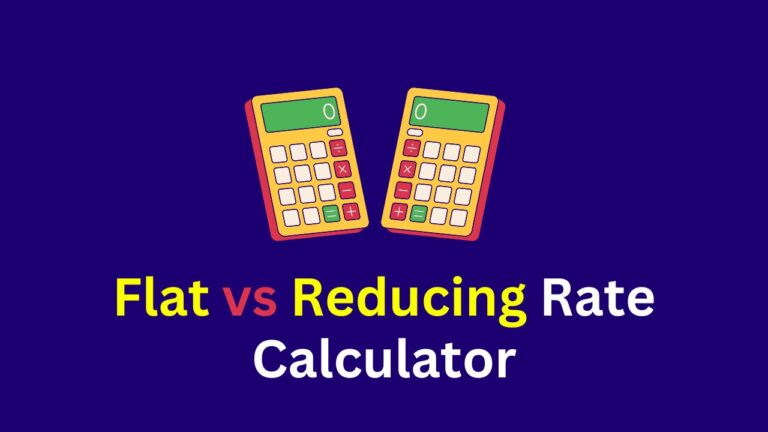 Flat vs Reducing Rate EMI Calculator